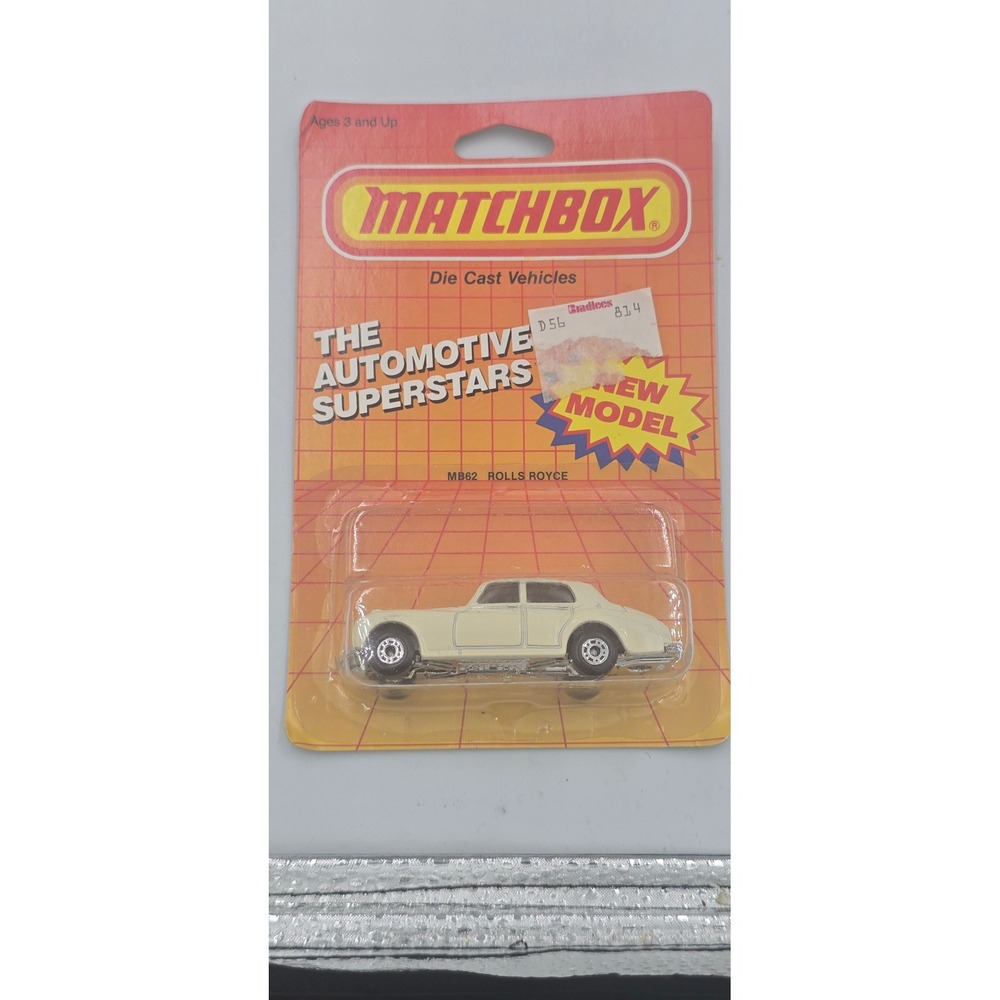 Vintage 1986 Matchbox MB62 Rolls Royce Silver Cloud White Automotive Superstars